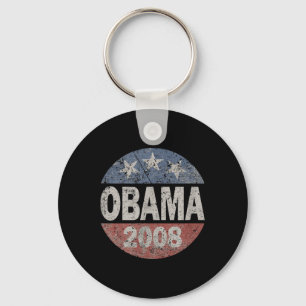 Vintage President Barack Obama 2008 Campaign  Key Ring