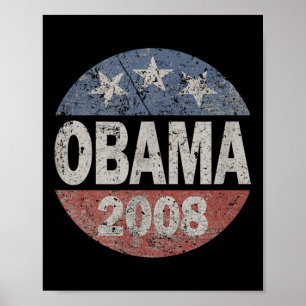 Vintage President Barack Obama 2008 Campaign Poster