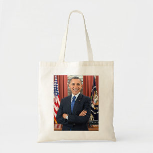 Vintage President Barack Obama Portrait Tote Bag