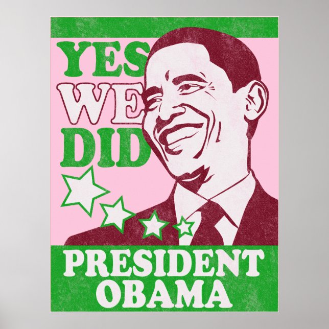Vintage President Obama Poster (Front)