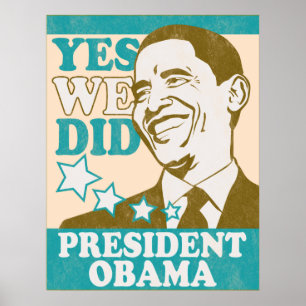 Vintage President Obama Poster