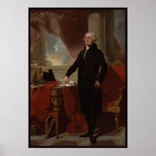 Vintage President portrait of George Washington Po Poster