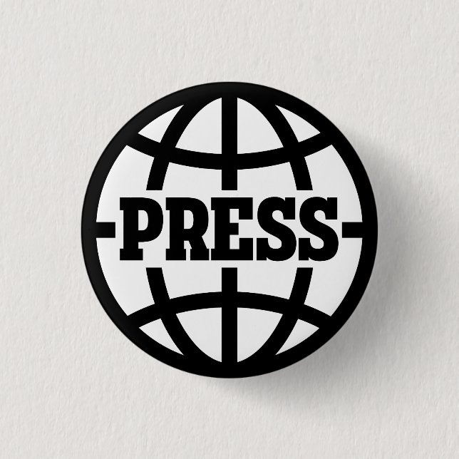 Vintage Press Pass Button (Front)