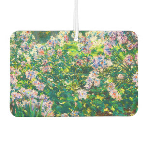 Vintage pretty flowers Windflowers illustration Car Air Freshener
