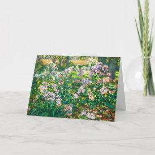 Vintage pretty flowers Windflowers illustration Card