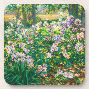 Vintage pretty flowers Windflowers illustration Coaster