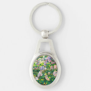 Vintage pretty flowers Windflowers illustration Key Ring