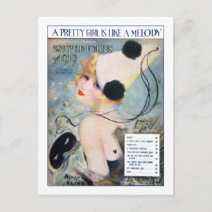 Vintage Pretty Girl is Like a Melody Postcard