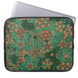 Vintage pretty Japanese floral pattern Laptop Sleeve