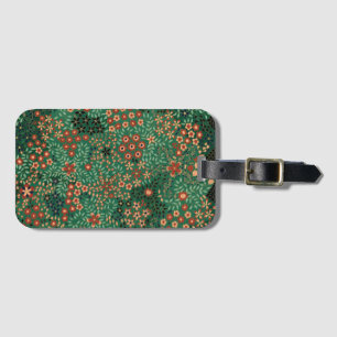 Vintage pretty Japanese floral pattern Luggage Tag