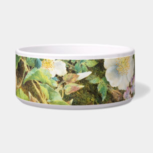 Vintage pretty petunias flowers floral painting