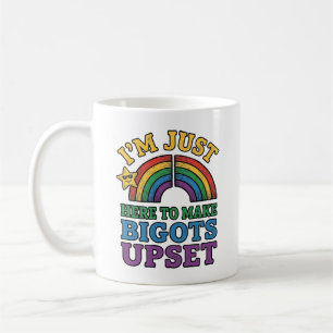 Vintage Pride Bigots Upset Rainbow Shirt Design_1 Coffee Mug