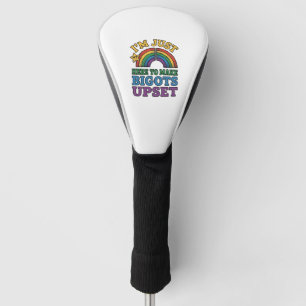 Vintage Pride Bigots Upset Rainbow Shirt Design_1 Golf Head Cover