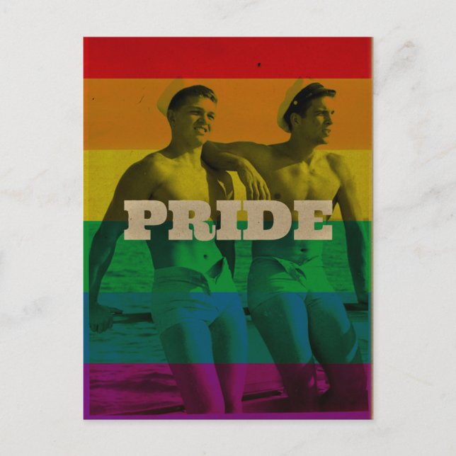 Vintage Pride Gay Sailor Postcard (Front)