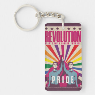 Vintage Pride Keychain