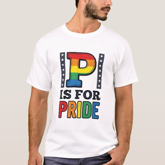 Vintage Pride Letter P Rainbow Shirt Design_1 (Front)