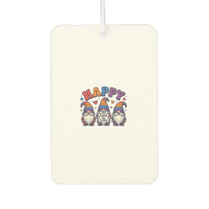 Vintage Pride Month Gnome Rainbow Shirt Design_1 Car Air Freshener