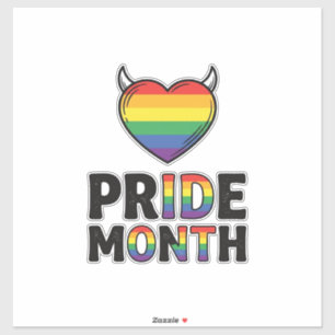 Vintage Pride Month Horned Heart Shirt Design_1