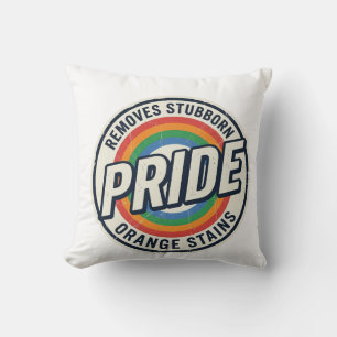 Vintage Pride Protest Rainbow Badge Vector Design_ Cushion