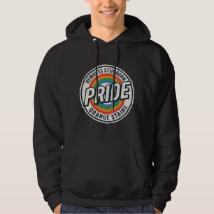 Vintage Pride Protest Rainbow Badge Vector Design_ Hoodie