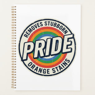 Vintage Pride Protest Rainbow Badge Vector Design_ Planner