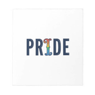 Vintage Pride Rainbow Lettering T-Shirt Design_1 Notepad