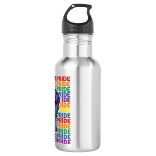 Vintage Pride Raised Fist Rainbow Shirt Design_1 532 Ml Water Bottle