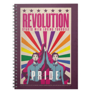 Vintage Pride Revolution Spiral Notebook