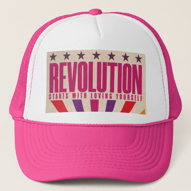 Vintage Pride Revolution Trucker Hat (Front)
