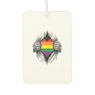 Vintage Pride Torn Shirt Vector Design_1 Car Air Freshener