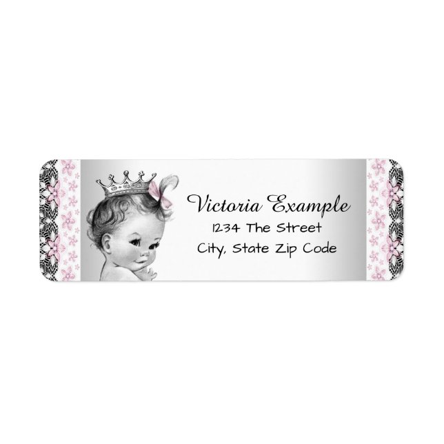 Vintage Princess Address Labels (Front)