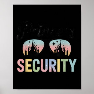 Vintage Princess Security Protection Matching Fami Poster
