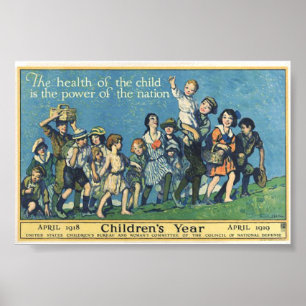 Vintage Print Health Poster