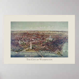 Vintage Print of Washington, D.C.
