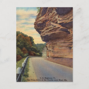 Vintage Prize Drive Ozarks Noel Missouri Postcard