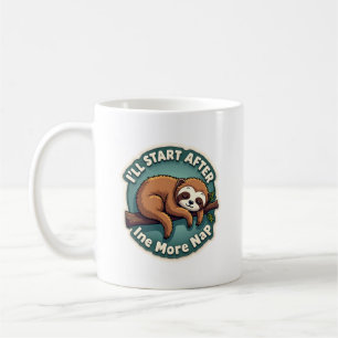 Vintage Procrastination Sloth Funny Student Shirt  Coffee Mug
