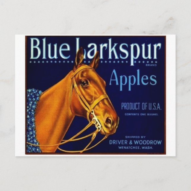 Vintage Produce Crate Label Postcard (Front)