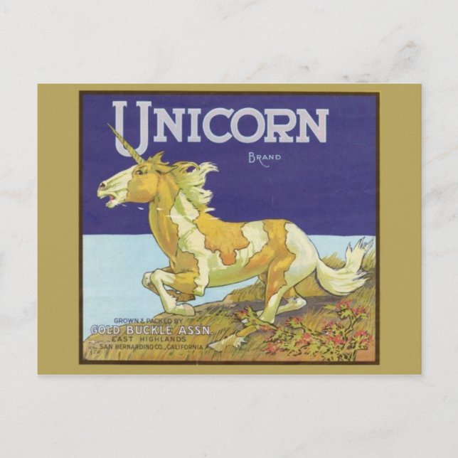 Vintage Produce Crate Label Postcard (Front)