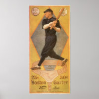 Vintage Product Label Art, Boston Garter for Socks
