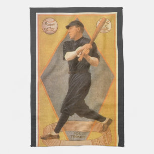 Vintage Product Label Art, Boston Garter for Socks Tea Towel