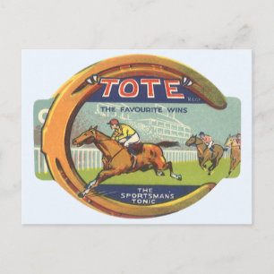 Vintage Product Label Art, Tote Sportsman's Tonic Postcard