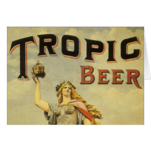 Vintage Product Label Art, Tropic Beer Gladiator