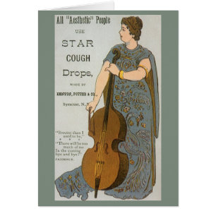 Vintage Product Label, Star Cough Drops with Cello