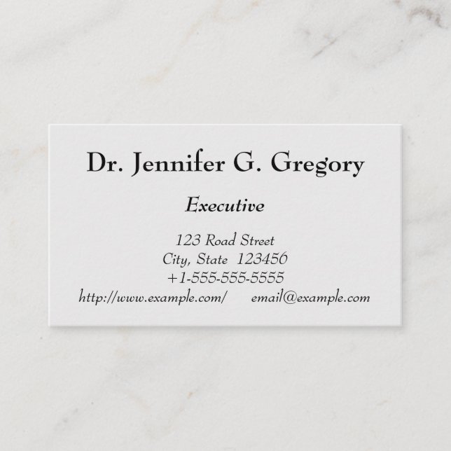 Vintage, Professional Business Card (Front)
