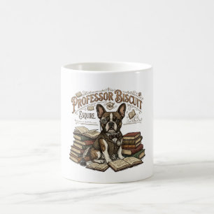 Vintage Professor Biscuit Frenchie Esquire Coffee Mug