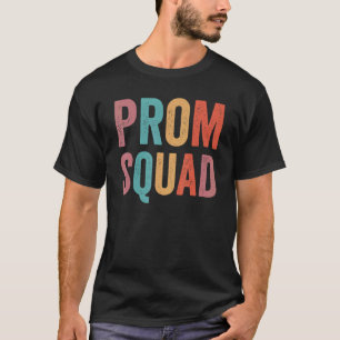 Vintage Prom Squad Promenade Team School Party T-Shirt