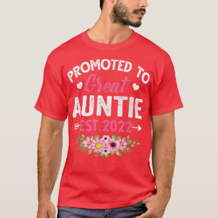Vintage Promoted To Auntie 2022 Mothers Day New Mo T-Shirt