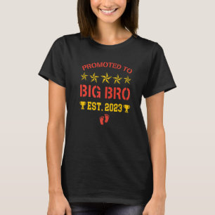 Vintage Promoted To Big Brother Est 2023  Big Bro  T-Shirt