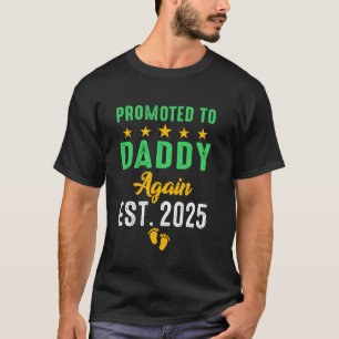 Vintage Promoted to Dad Again 2025 Soon to Be Dad T-Shirt