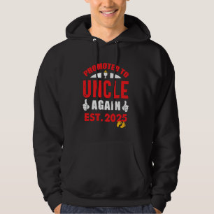 Vintage Promoted to Uncle Again 2025 Pregnancy Ann Hoodie
